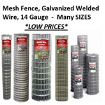 Galvanized Welded Wire Mesh Cage Fence, 14 Gauge - Many Sizes & Options. Fixed Price $589.99.