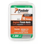 Paslode 650047 Collated Finishing Nail, 2 16 Ga, Zinc Galvanized, T-head. Fixed Price $37.69.