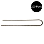 200 6" Landscape Staples Sod Garden Stakes Round Top Anchor Chisel Ends. Fixed Price $32.99.