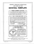 1969 Craftsman Dovetail Template. Model No. 315.25720 Instructions. Fixed Price $20.24.