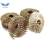 To 1-3/4" 0.12" 15 Degree Coil Roofing Nail Galvanized 3/8" Head Diameter. Fixed Price $55.79.
