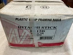 4,000 Count Plastic Strip Framing Nails 3-1/4" X .120 Smooth Shank HS12D. Fixed Price $75.00.