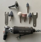 Porter-cable PTX2 Pneumatic Angled Rotary And Extra Tools Tested Free Ship!. Fixed Price $30.00.