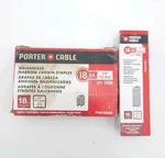 Porter-cable 18GA Crown Staples (1000 + 300) 1" NS18100-1 & (4500) 1/2 NS18050. Fixed Price $34.80.