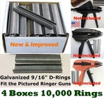 Hog Rings 10,000PCS 9/16" Galvanized *sharp Point* For Stanley Ringer Gun. Fixed Price $69.99.