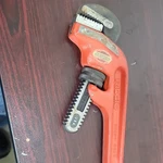 Ridgid Heavy Duty Straight Pipe Wrench Red Usa Durable Professional Tool. Fixed Price $46.95.