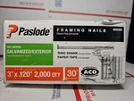 2000 Paslode Framing Nails 650385 Hdg 30 Degree Round Head 3" X .120. Fixed Price $92.55.