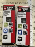 2X (1000CT) Porter Cable Angled Finish Nails Gauge 1-1/4" PDA15125-1. Fixed Price $29.97.