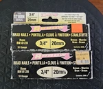 4000 Arrow 3/4" 20MM Gauge Brown Brad Nails BN1812B. Fixed Price $9.95.
