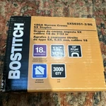 Bostitch 18GA Narrow Crown Gun Staples In SX50351-3/8G 3000 Pack. Fixed Price $30.00.