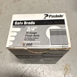 Paslode 16 Gauge Brad Gun Nails 3/4" Galvanized Steel 5000 Pack 095257. Fixed Price $23.99.