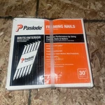 New!! Paslode 3" X 0.131-GAUGE 30* Brite Paper Tape Framing Nails 2500 Count. Fixed Price $79.99.