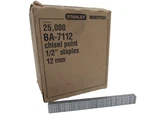 Stanley (bostitch) BA-7112 Chisel Point 1/2" Staples, Open Box. Fixed Price $19.99.