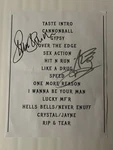 La Guns Signed Set List 2025 Virginia Beach Ace Von Johnson, Shawn Duncan Auto. Fixed Price $54.99.