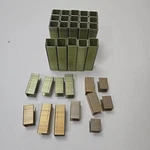 Bostitch 16GA 1" Medium Crown Staples Galvanized 16S2-25GAL Partial Box. Fixed Price $18.95.