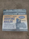 Nib Central Pneumatic Contractor Series Industrial 11 Gauge Roofing Nailer 92359. Fixed Price $125.00.