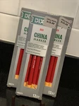 Dixon Red China Marker 00079 Easy Peel 12 Count No Sharpening Lot Of 3. Fixed Price $14.98.