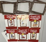 Lot Of 6 Campbell Kids Mini Stitchery Picture Kit W/ Frame 1975 Nos. Fixed Price $28.99.
