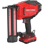 Craftsman V20 Cordless Brad Nailer Kit, 18GA (CMCN618C1). Fixed Price $249.49.