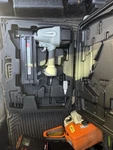 Aerosmith Pneumatic Finish Nailer W/ Hard Case Barely Used, Excellent Condition. Fixed Price $30.00.