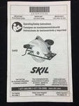 Skilsaw 54HD Electric Circular Operating Instructions. Fixed Price $12.99.