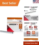 Arrow Heavy Duty T25 Round Crown Staples For Cable And Low Voltage Wiring, 11.... Fixed Price $18.10.