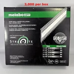 Metabo Strip Nails 27134SHPT Hitachi H3, 1-1/2 X .148 3000 Strap-tite. Fixed Price $65.00.