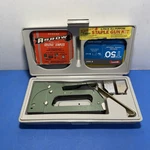 Arrow T-55 Gun Kit W/ Case, Manuals & Staples Vintage Fully Working. Fixed Price $22.00.
