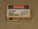 Makita 15 Gauge 1/4 Angle Finish Nails AF635 QTY:3500 New. Fixed Price $25.19.