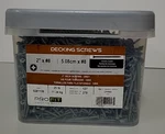 (25 Lb) Pro-fit 2" X #8 Ceramic Coated Gray Decking Screws Flat Head Phillips. Fixed Price $53.99.