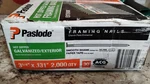 New Paslode Framing (650388) Nails 30 Deg Smooth 3-1/4" 0.131 2,000 Box. Fixed Price $139.90.