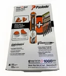 Paslode, Framing Nails And Fuel Pack, 650527, Inch X .120, Ring Hot Dip 43. Fixed Price $47.96.