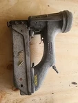 Duo-fast Pneumatic Gauge 7/16" Industrial Heavy Duty Crown Staple Gun Nailer. Fixed Price $95.00.