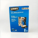 Hart 'HPNR75B' 20V Cordless 3/8" Crown Stapler Kit Battery & Charger (16838). Fixed Price $71.95.
