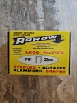 Arrow Staples 1000 75. 7/8. Fixed Price $15.00.