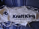 Kraft King Cloth Waist Nail Tool Bag 2 Pouch Pocket Cotton White Canvas. Fixed Price $14.95.