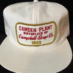 Vtg Camden Plant Birthplace Campbell Soup Co 1869 80S Usa K-brand Hat Cap Snapbk. Fixed Price $59.95.