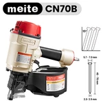 Meite CN70B Penumatic Industrial Coil Siding Nailer 15 Degree 1-3/4" To 2-3/4". Fixed Price $185.99.