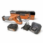 Ridgid 18V Cordless Reciprocating Saw Kit - 4.0AH Battery & Charger Open Box. Fixed Price $126.65.