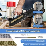 Meite SN3483F 30 Degree Pneumatic Framing Nailer Gun Ideal For Wall. Fixed Price $184.99.