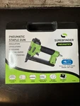 Surebonder 9600B Pneumatic Heavy Duty Staple Gun, Uses Arrow T-50 Or. Fixed Price $40.00.