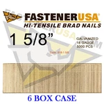 5/8" 18 Gauge Straight Brad Finish Nails (5,000 Ct) (case Of 6). Fixed Price $79.95.