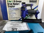 Central Pneumatic 18 Gauge 2-IN-1 Brad Nailer/ Stapler Kit 40115 New. Fixed Price $26.09.