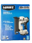 Hart 20V Cordless System Brad Nailer Kit, 18-GAUGE 2", Brand New, Factory Sealed. Fixed Price $108.00.