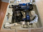 New Central Pneumatic Coil Roofing Nailer Model 92917 With Case And Box-tested. Fixed Price $129.00.