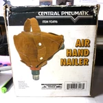 Central Pneumatic Air Hand Nailer # 93496 Nails Thru 3-1/2" Leather Grip. Fixed Price $45.00.