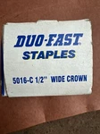 Duo-fast 5016-C 1/2" Series Wide Crown Staples (5,000CT). Fixed Price $15.00.