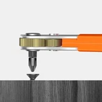 Ratcheting Right Angle Screwdriver Hex 90 Degree Offset + 10PC Bits. Fixed Price $9.99.