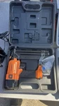 Truper CLN-18E Gauge Straight Brad Nail Gun 110 Psi Orange Black With Case. Fixed Price $45.00.