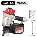 Meite CN55 15 Degree Industrial Pneumatic Coil Siding Nailer 1" To 2-1/4" Length. Fixed Price $155.99.